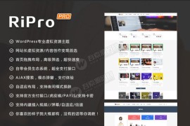 WordPress主题：RiProV5.8免授权，日主题破解版