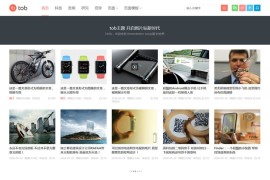 Wordpress主题：Tob0.8版，大前端出品自适应博客、图片、视频主题，4套内容页模板